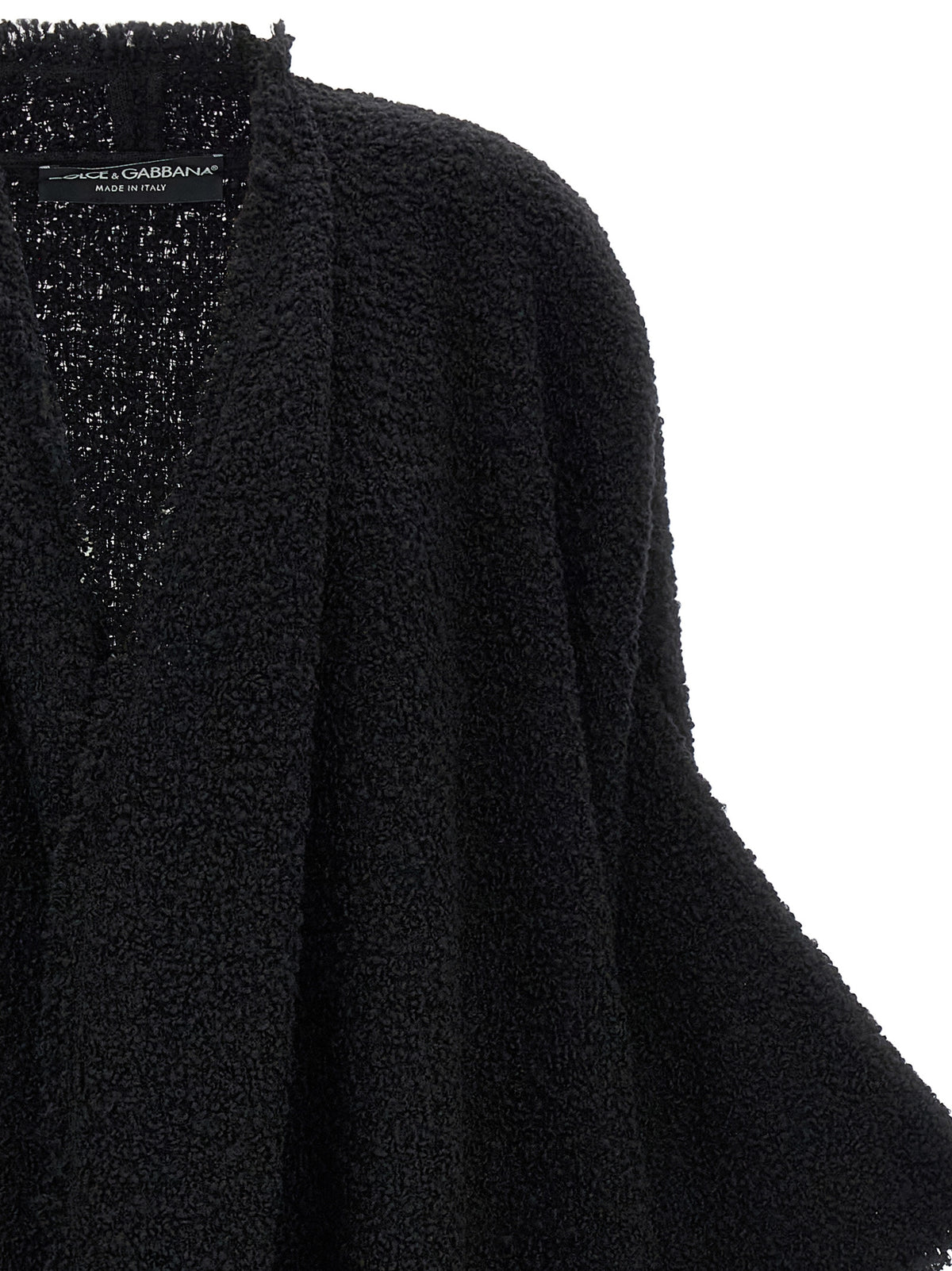 Dolce & Gabbana Black Virgin Wool Cardigan