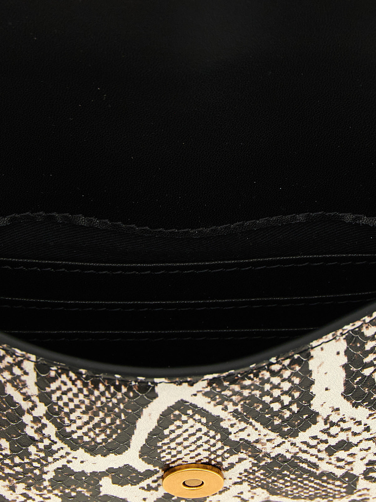 PINKO Beige Calfskin Clutch Bag