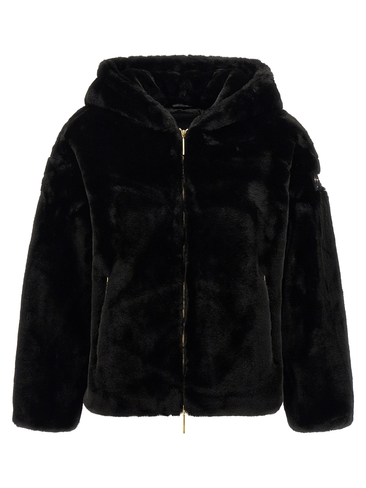 Tatras Black Polyester Full-Length Jacket