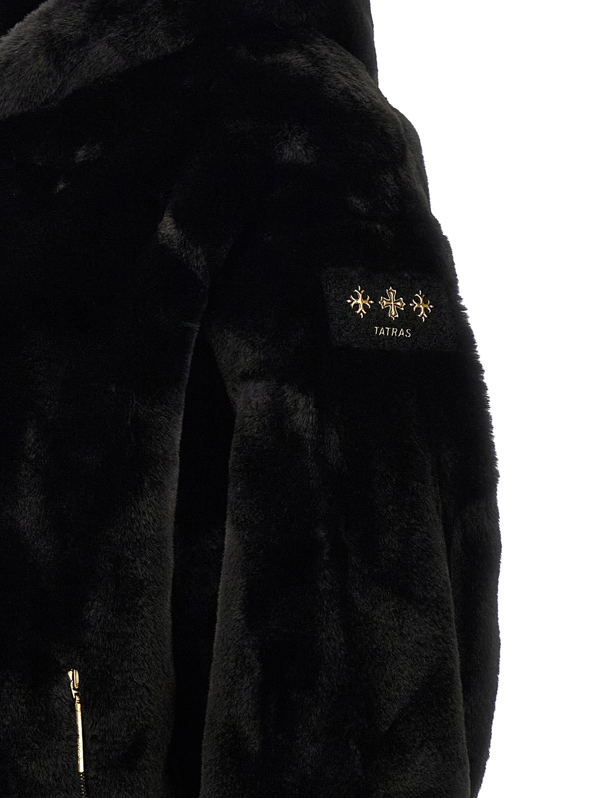 Tatras Black Polyester Full-Length Jacket