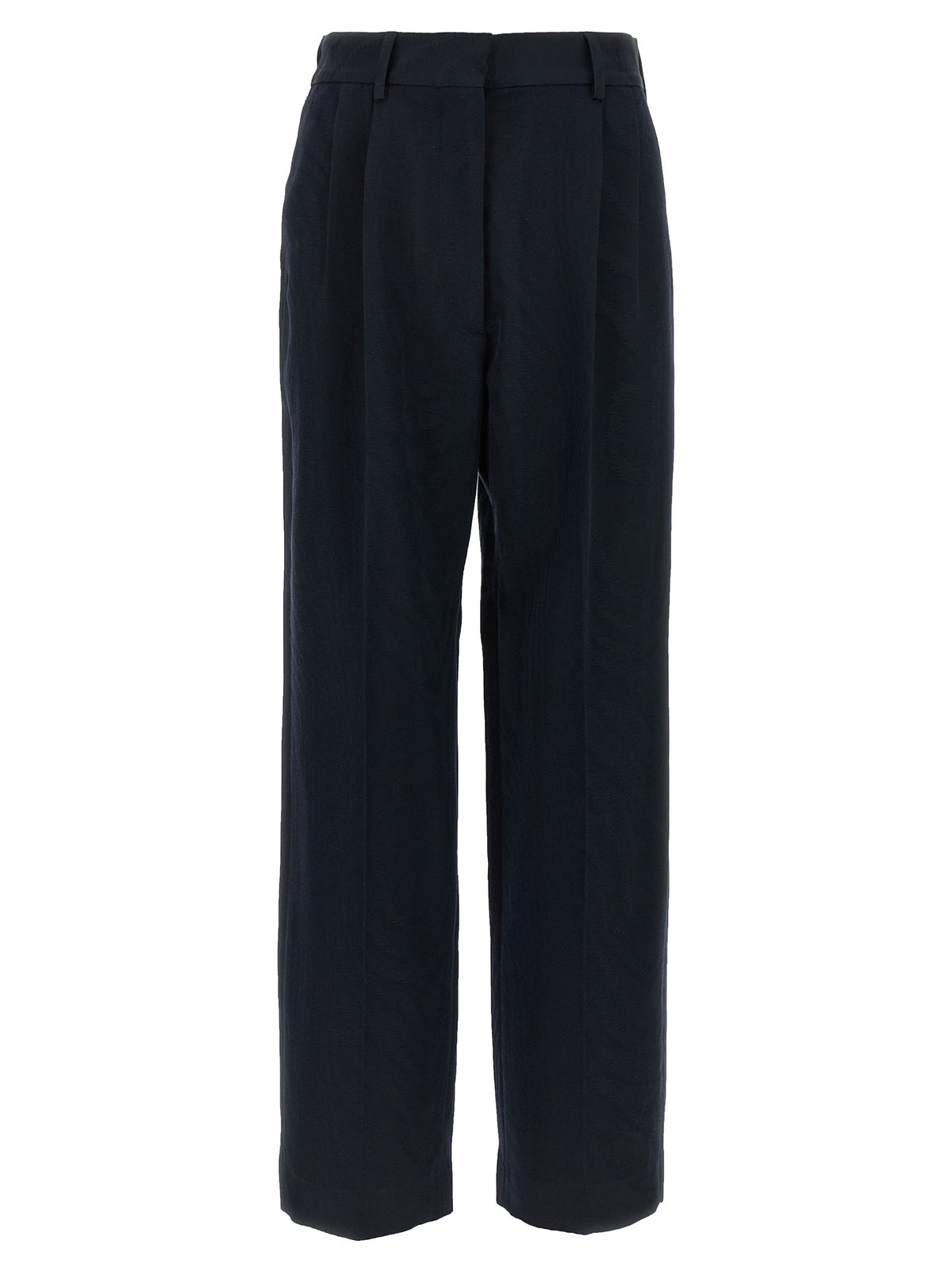 Blazé Milano Blue Viscose Casual Pants