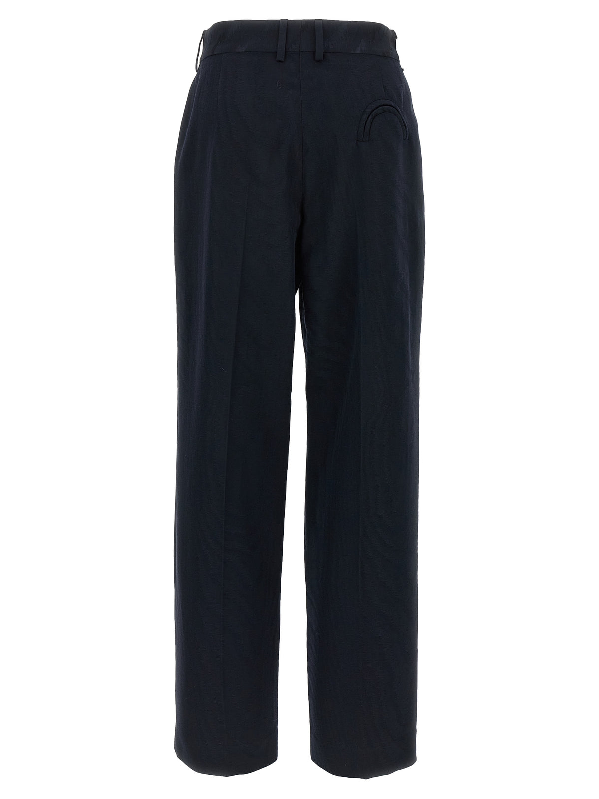 Blazé Milano Blue Viscose Casual Pants