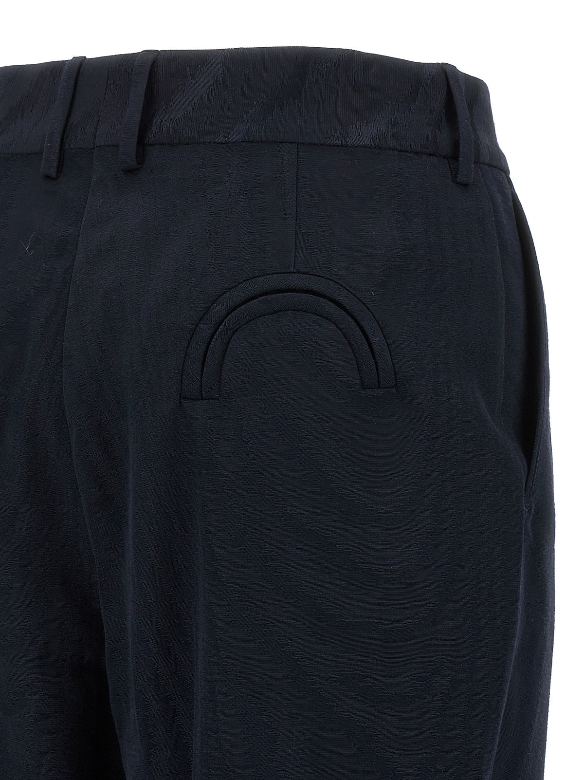 Blazé Milano Blue Viscose Casual Pants