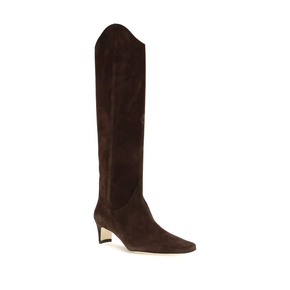 Staud Brown Calf Leather Bos Taurus High Heel Boots