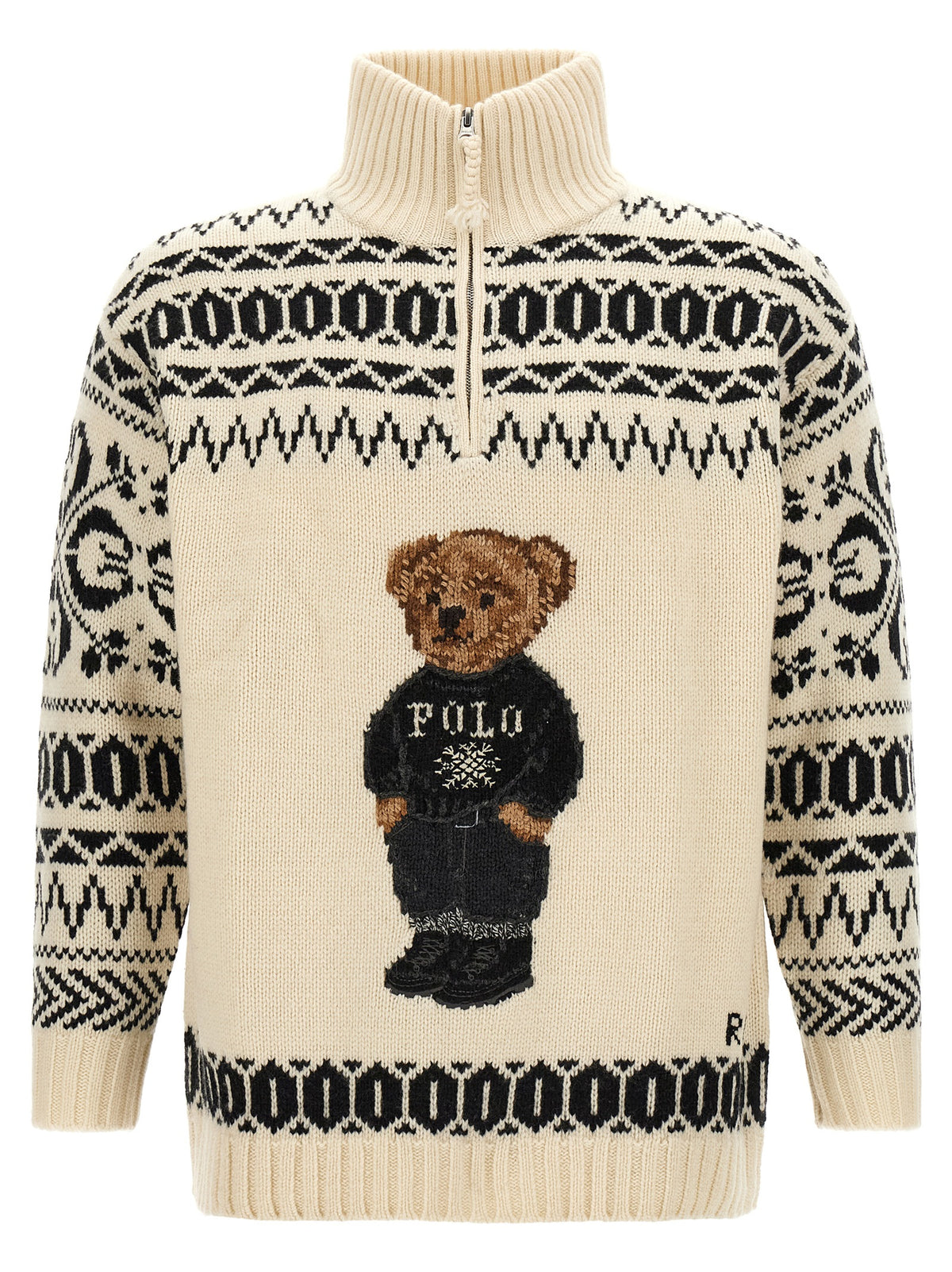 Polo Ralph Lauren Bicolor Wool Cardigan