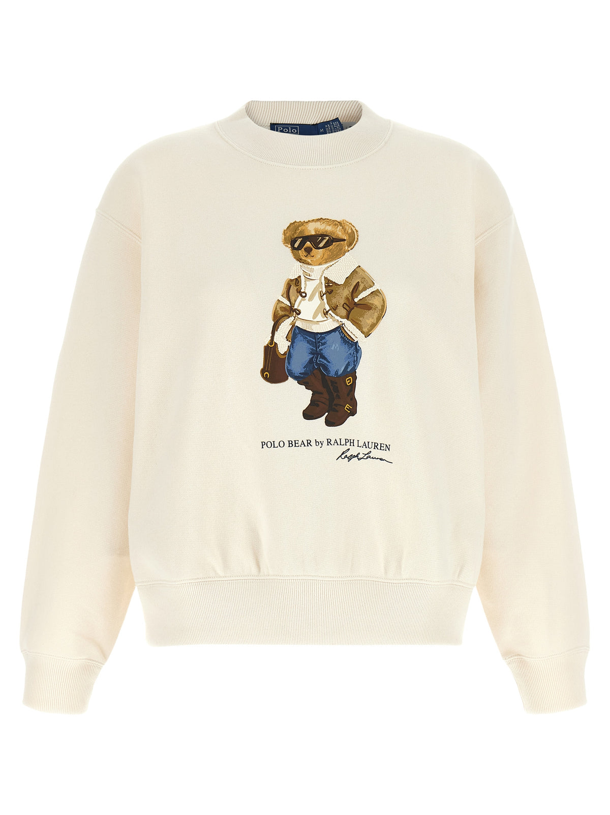 Polo Ralph Lauren White Cotton Sweatshirt