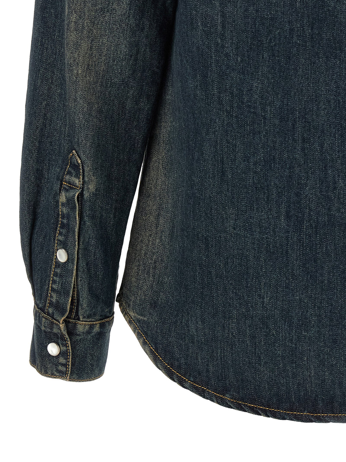 Fendi Blue Cotton Blouse