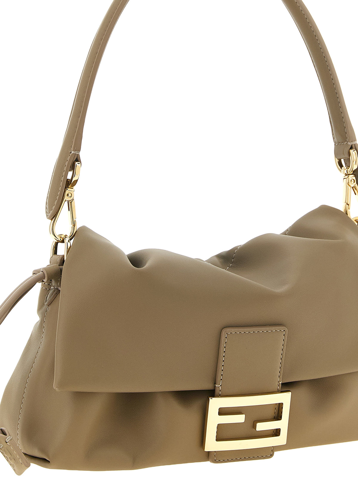 Fendi Beige Lamb Leather Handbag