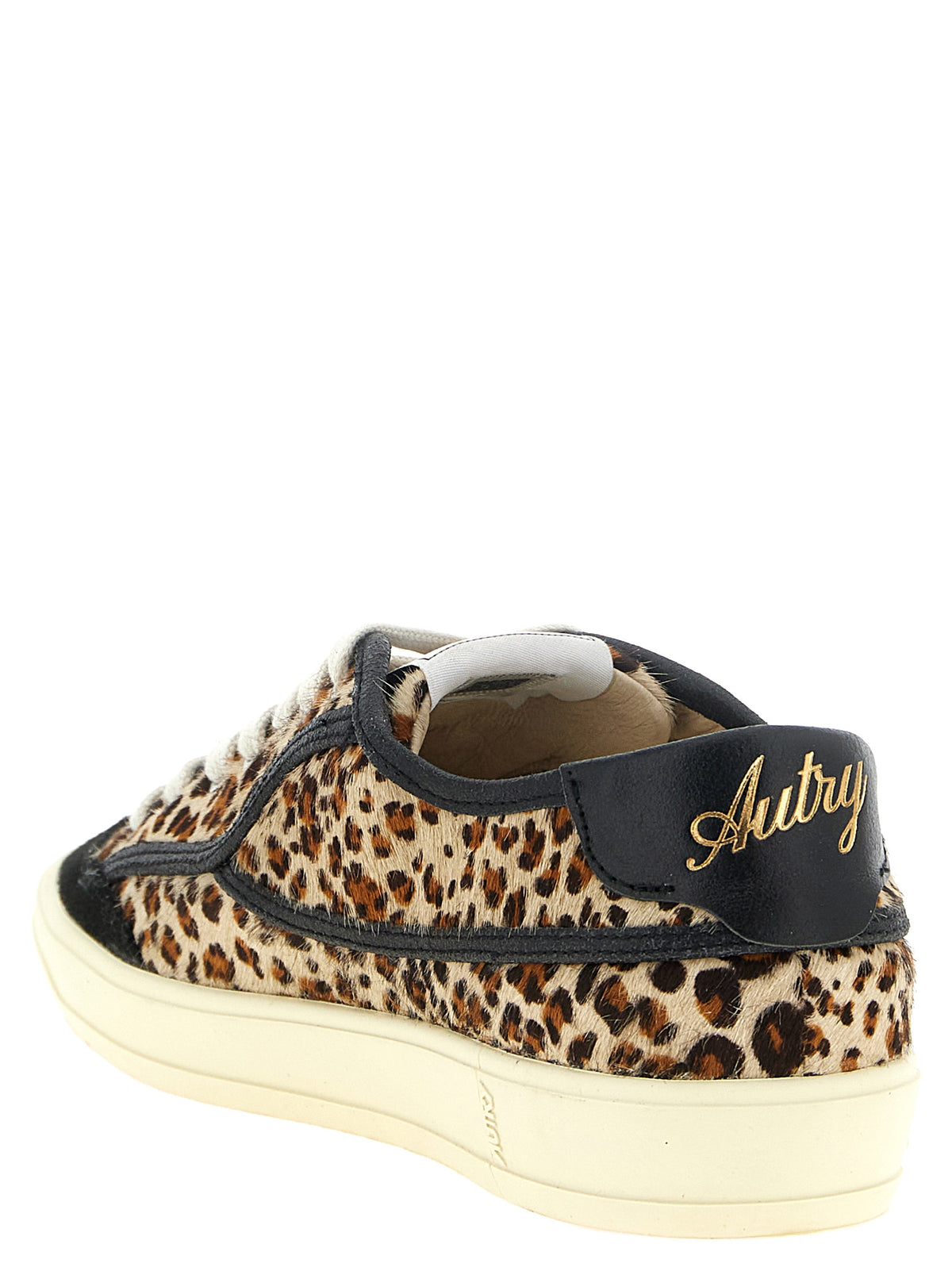 Autry Brown Cowhide Low Top Sneakers