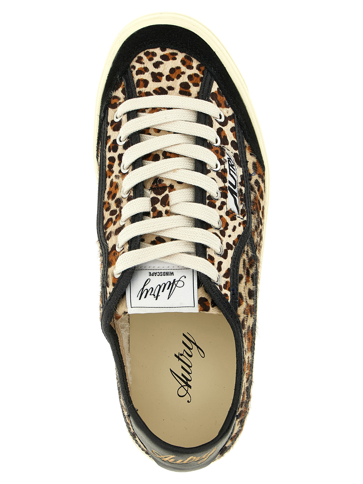 Autry Brown Cowhide Low Top Sneakers