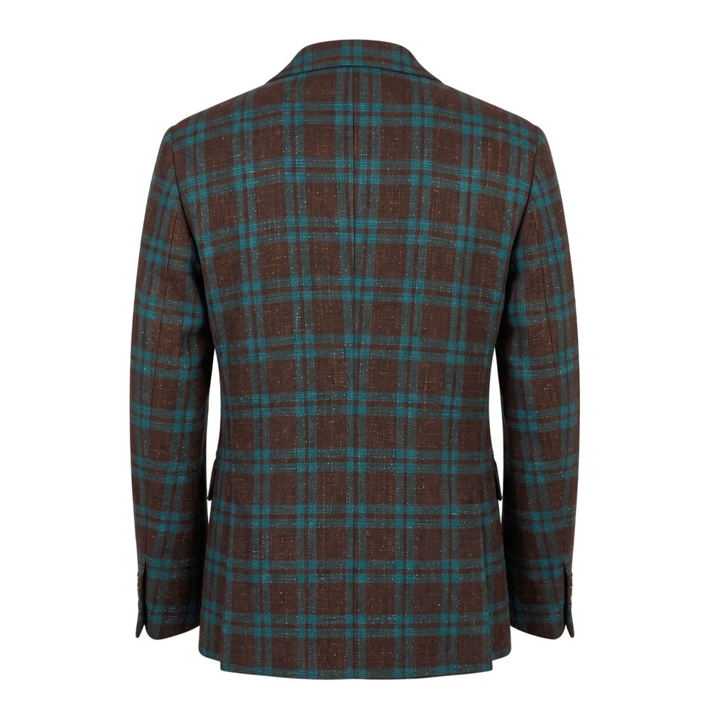 Roberto Pepe Luxury Brown Linen Men's Jacket