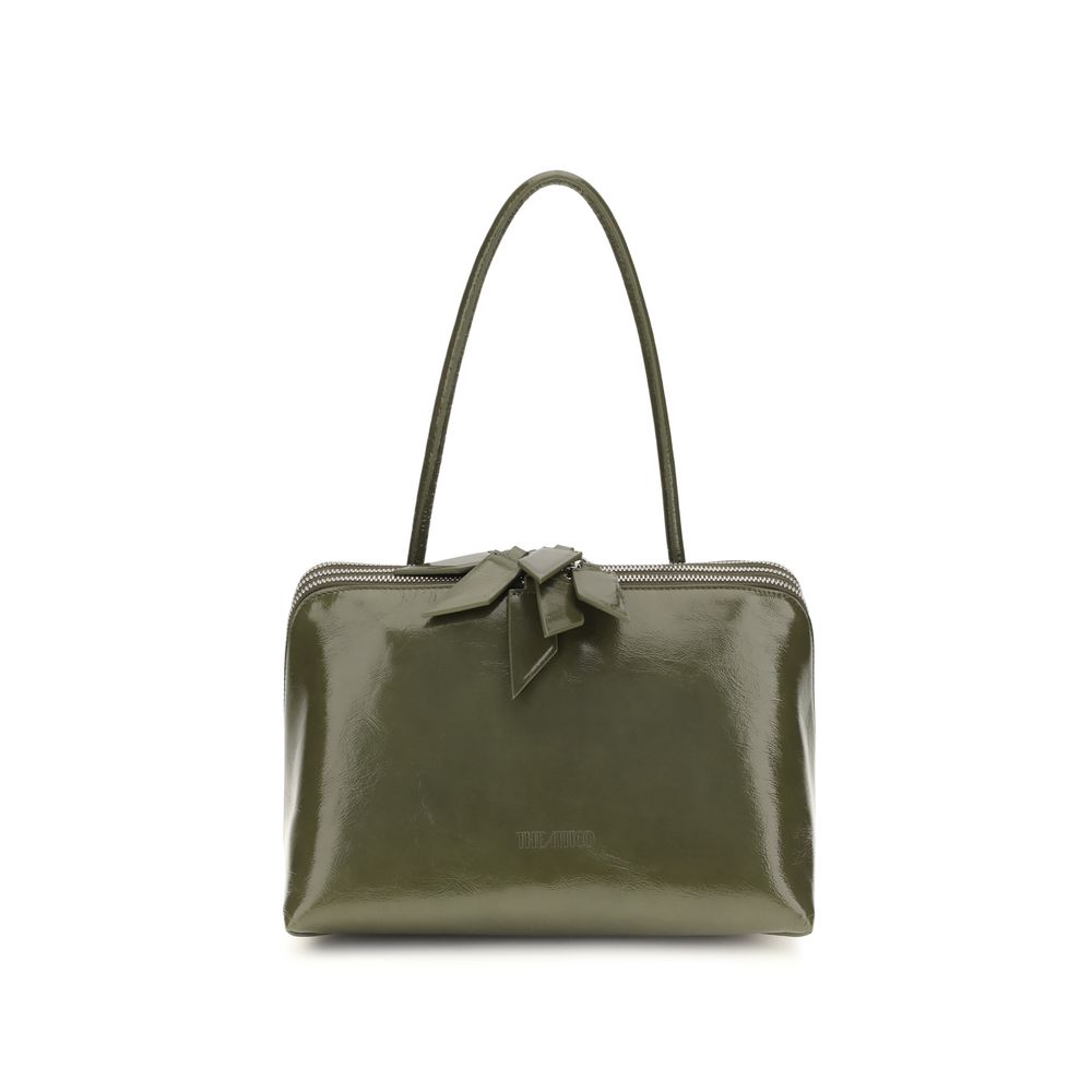 The Attico Bicolor Calf Leather Bos Taurus Shoulder Bag