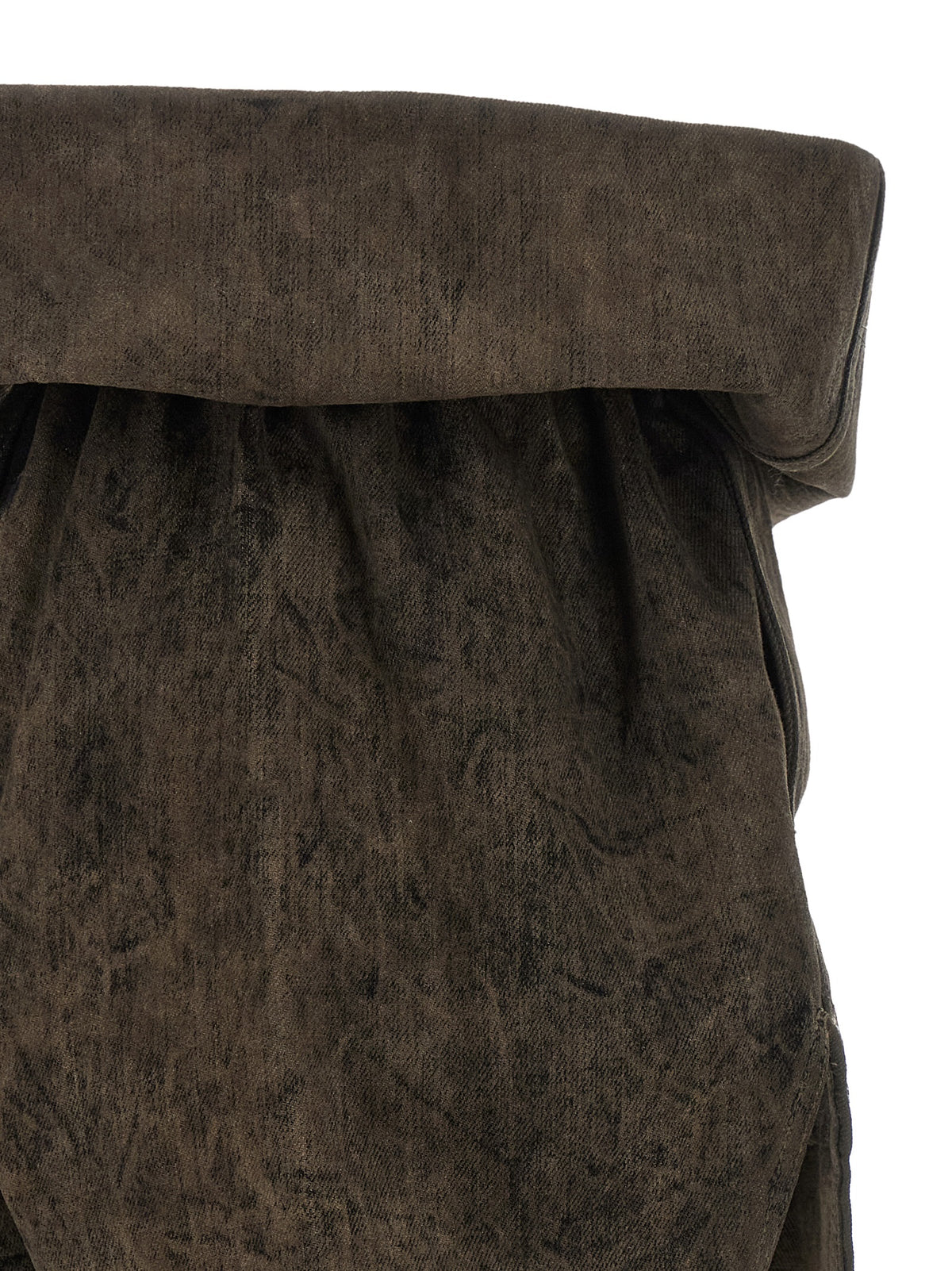 Rick Owens Gray Cotton Bermuda Shorts