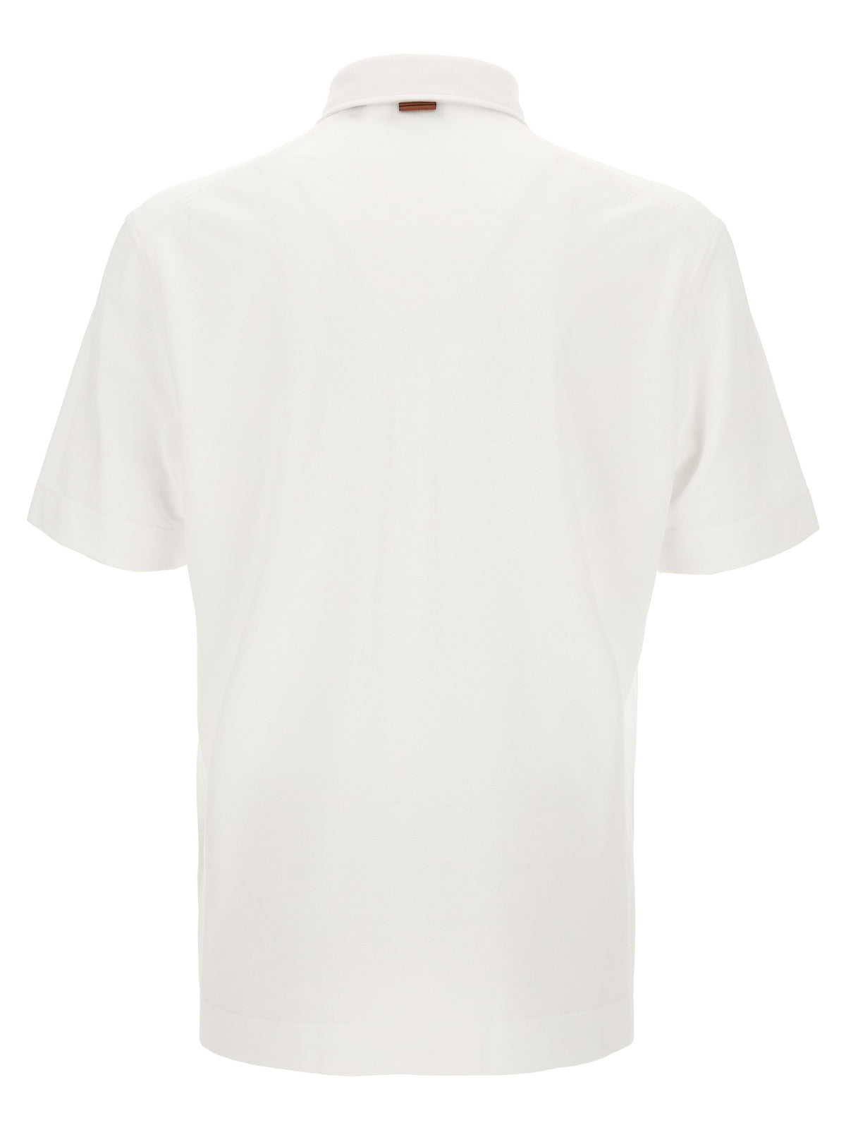 ZEGNA White Cotton Polo Shirt