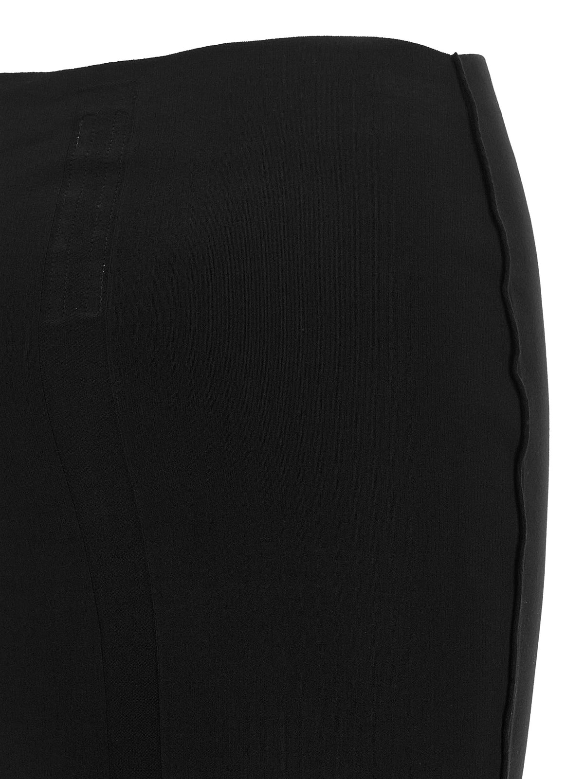 Rick Owens Black Viscose Mini Skirt
