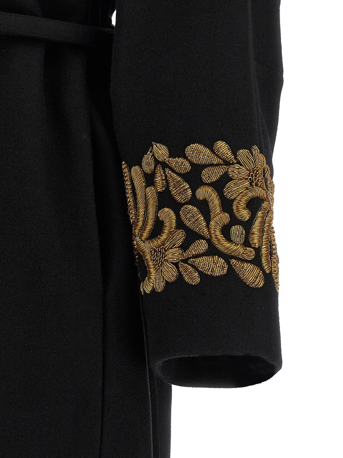 Dries Van Noten Black Wool Coat