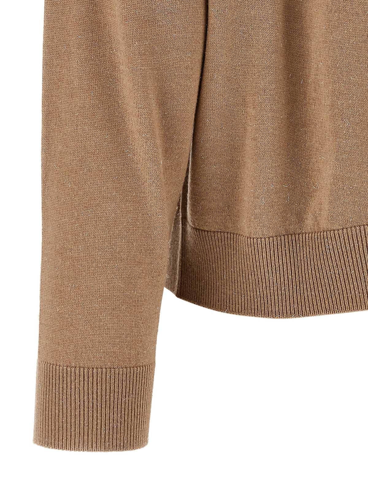 Peserico Beige Virgin Wool Cardigan