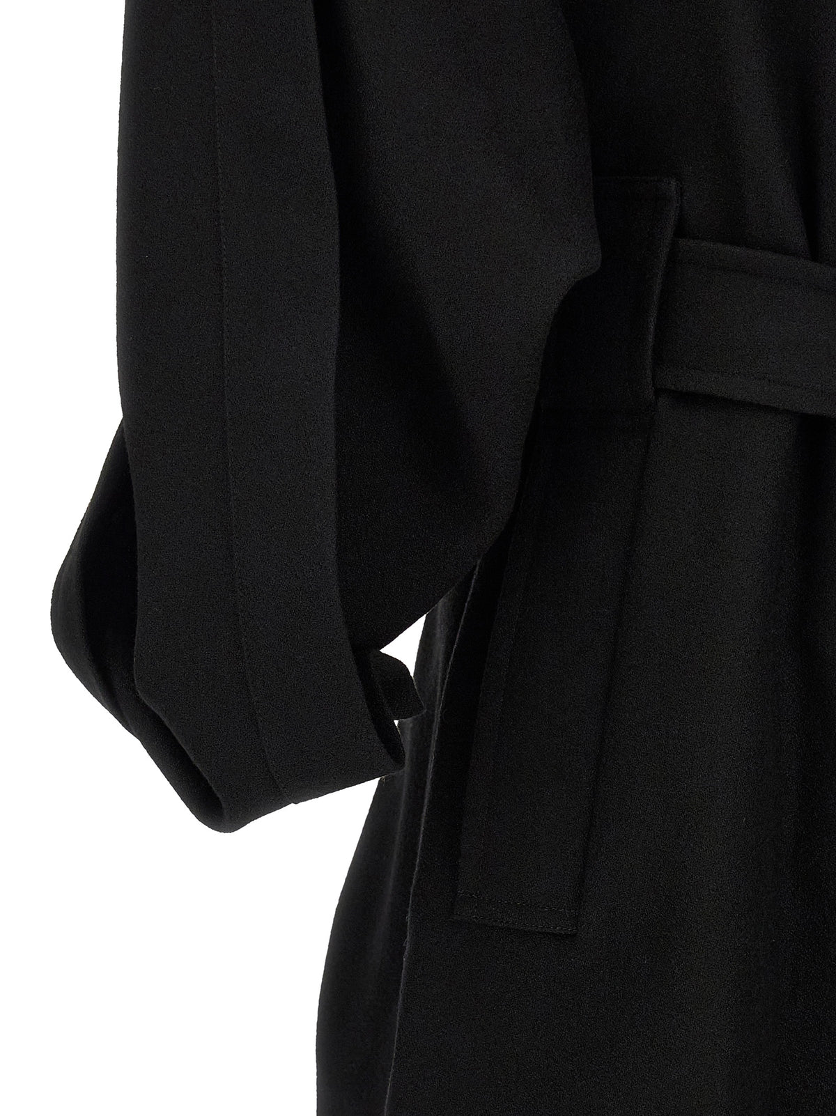 Issey Miyake Black Wool Coat