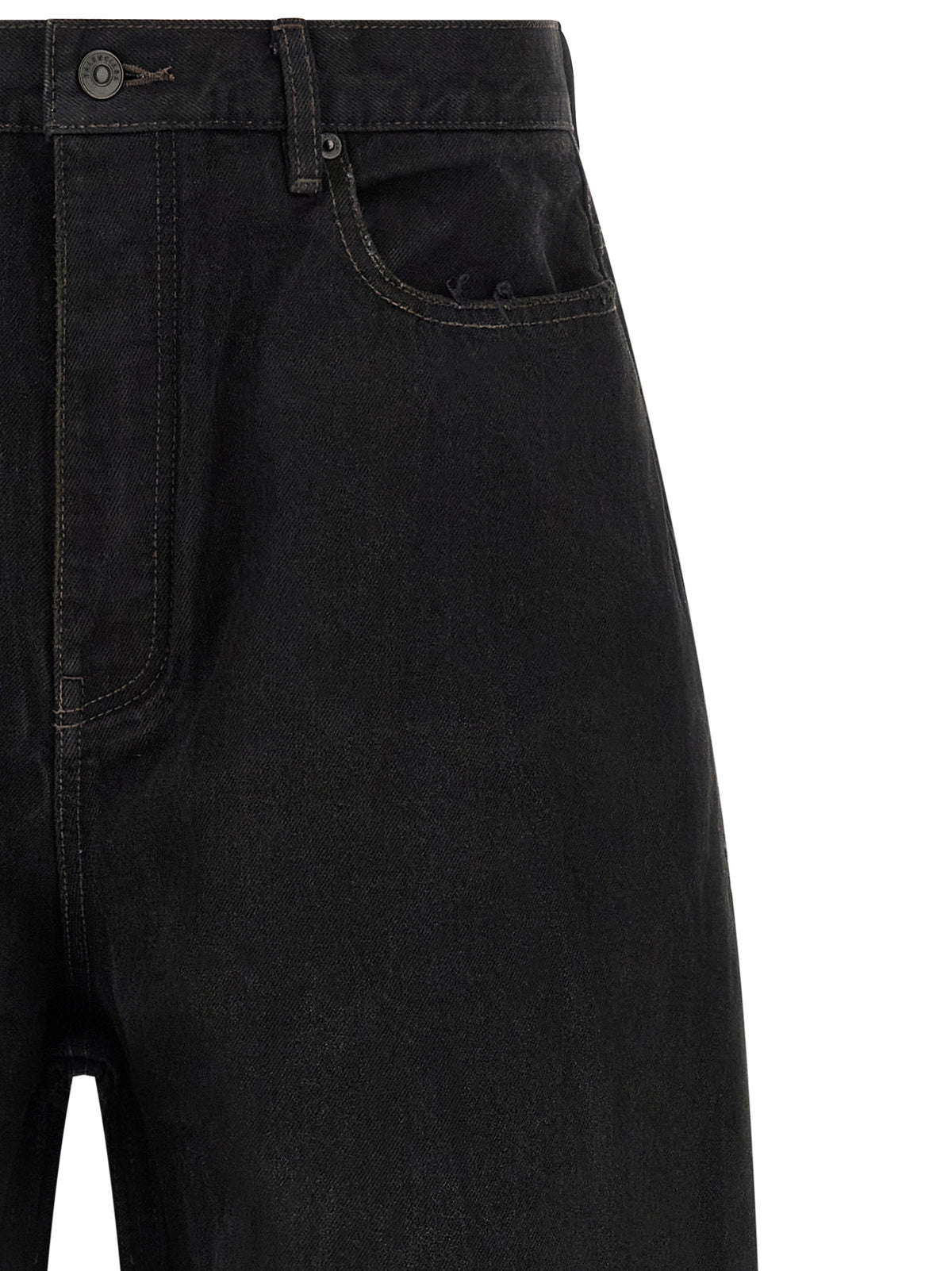 Balenciaga Black Cotton Jeans Denim
