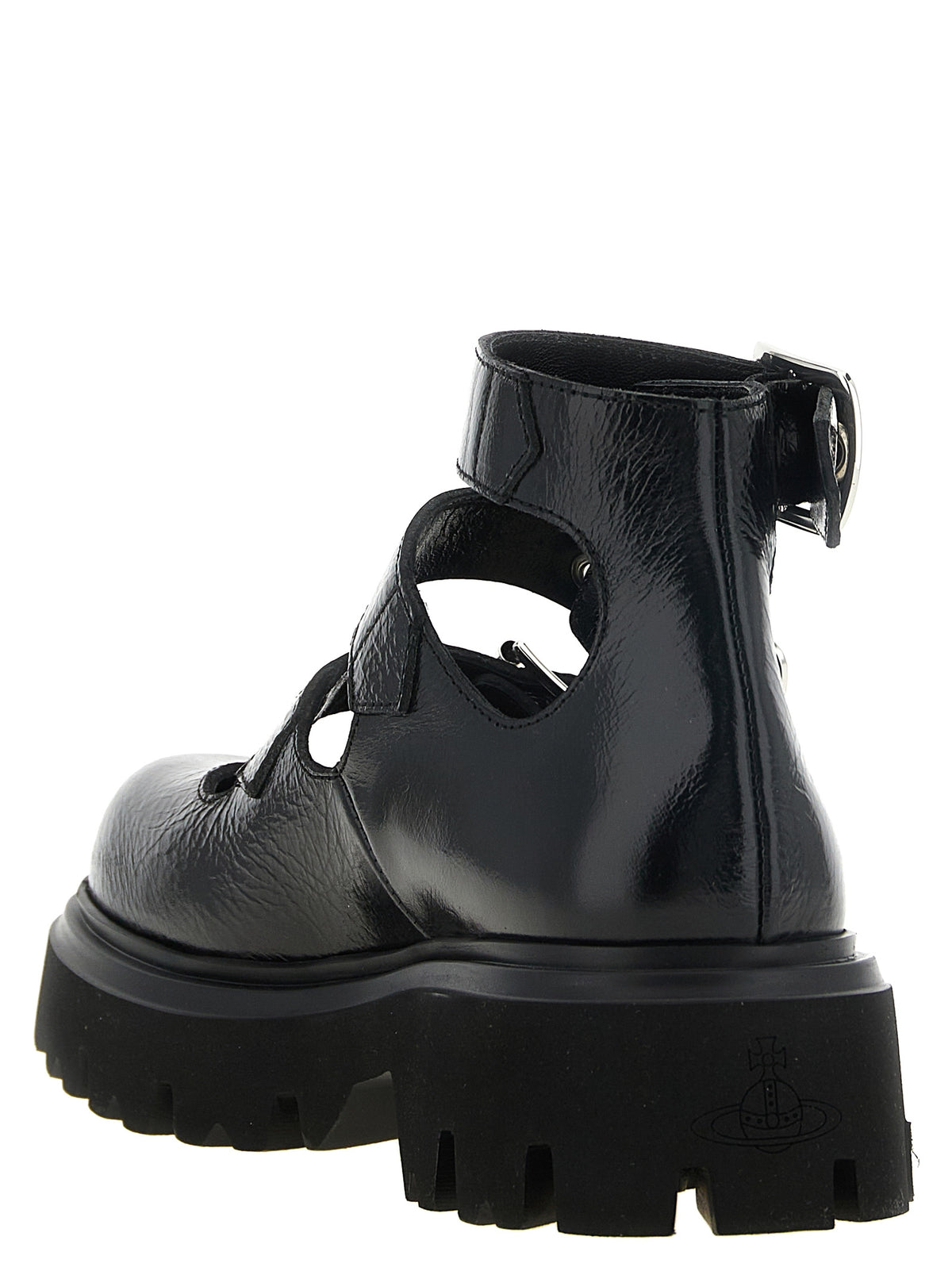 Vivienne Westwood Black Calfskin Ballet Flats