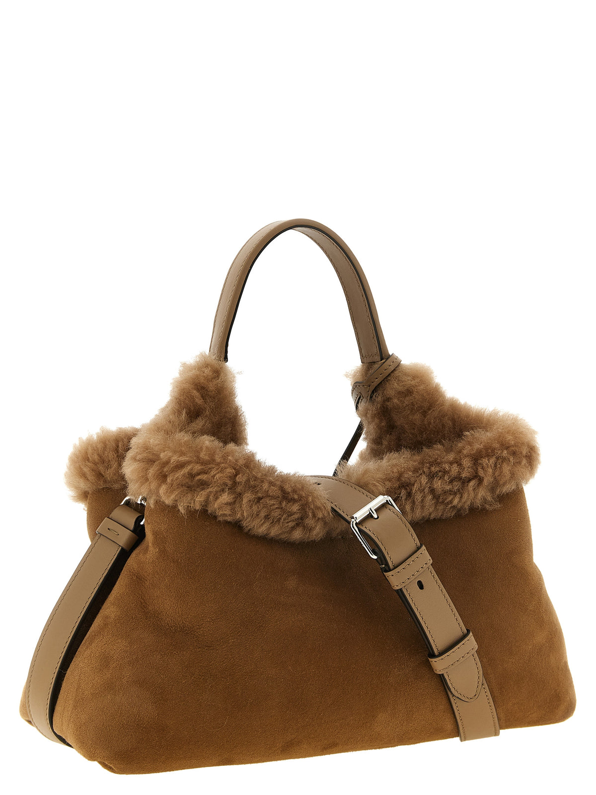 Tod's Brown Merino Wool Handbag