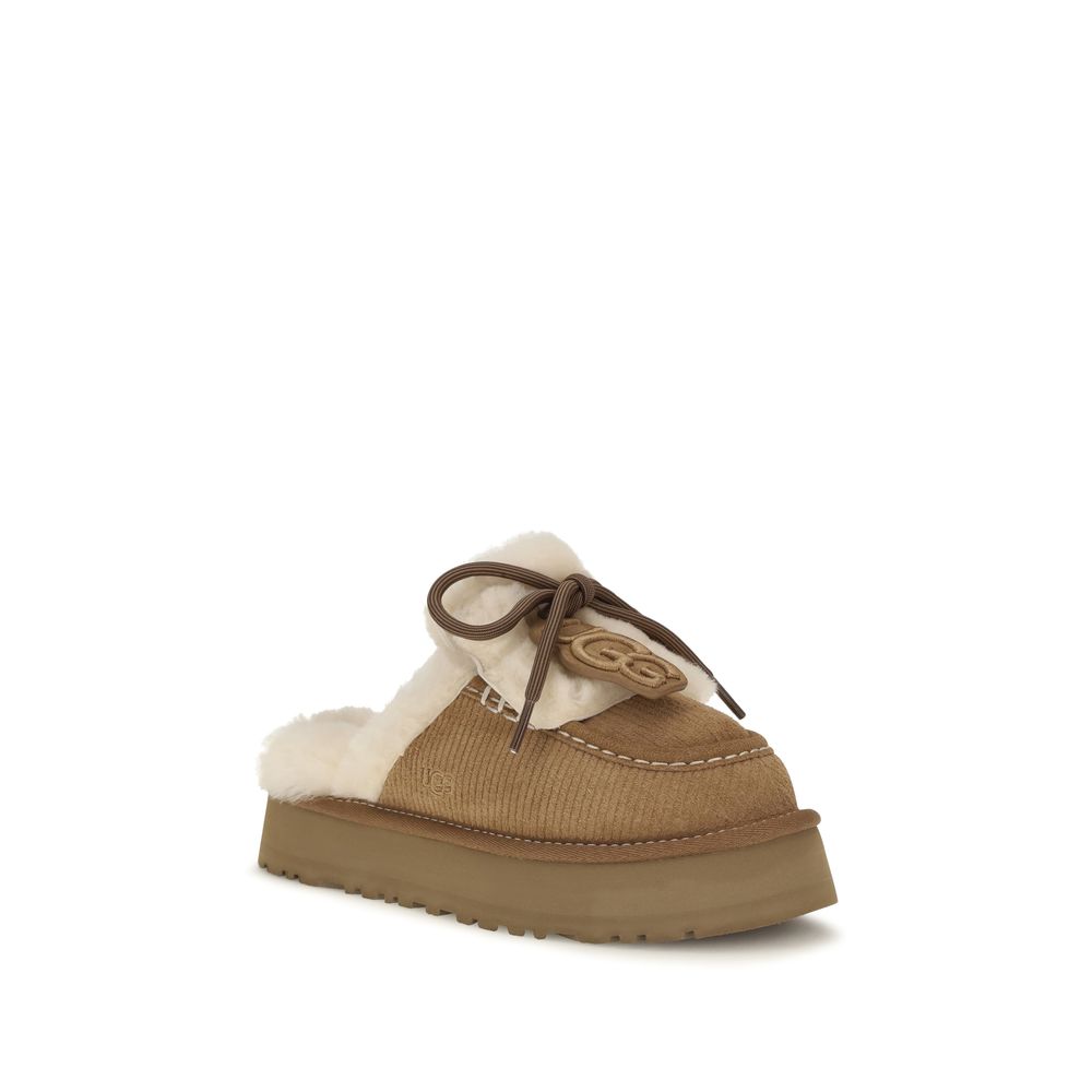 UGG Brown Suede Leather Slippers
