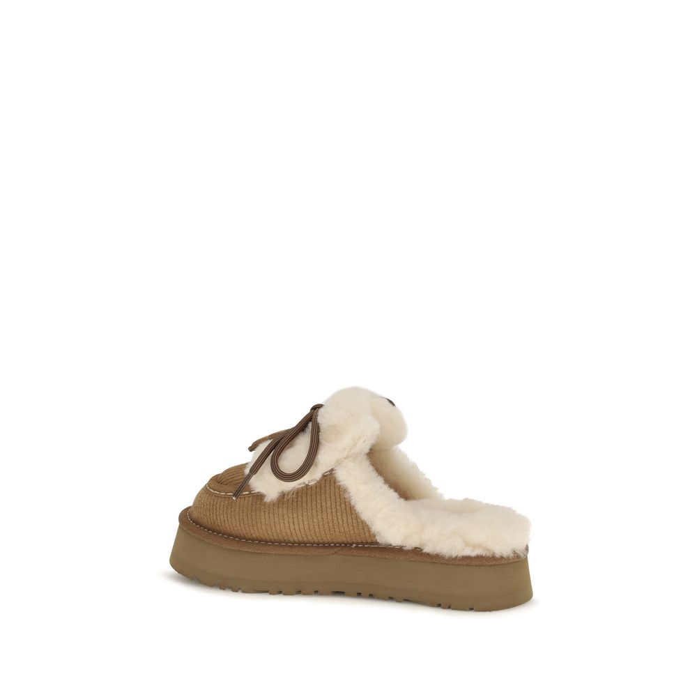 UGG Brown Suede Leather Slippers