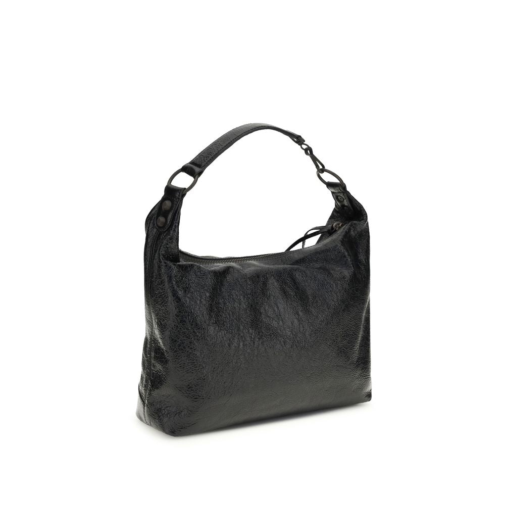 Balenciaga Black Lamb Ovis Aries Shoulder Bag