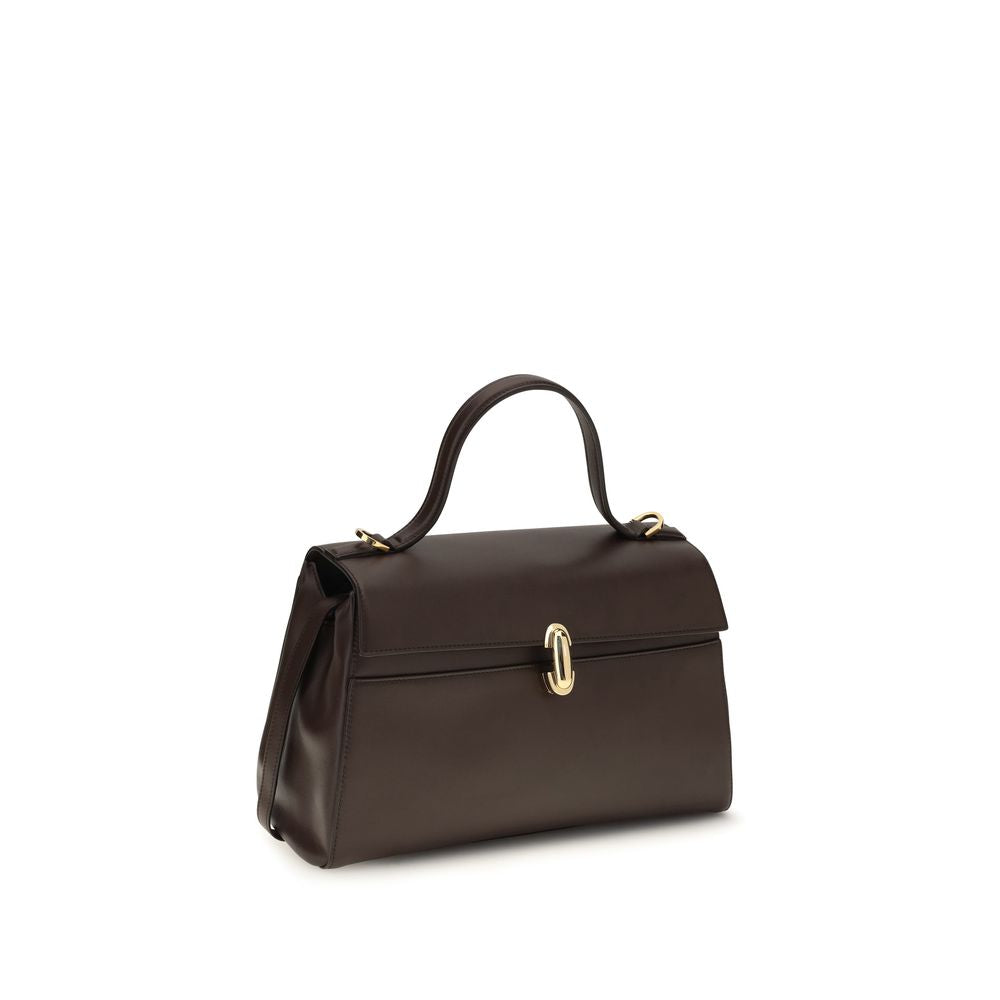 Savette Brown Calf Leather Bos Taurus Handbag