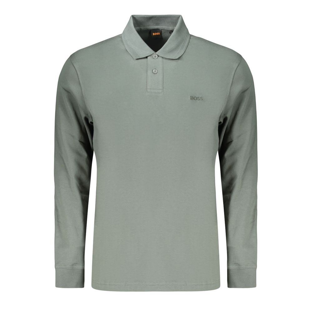Hugo Boss Green Cotton Polo Shirt