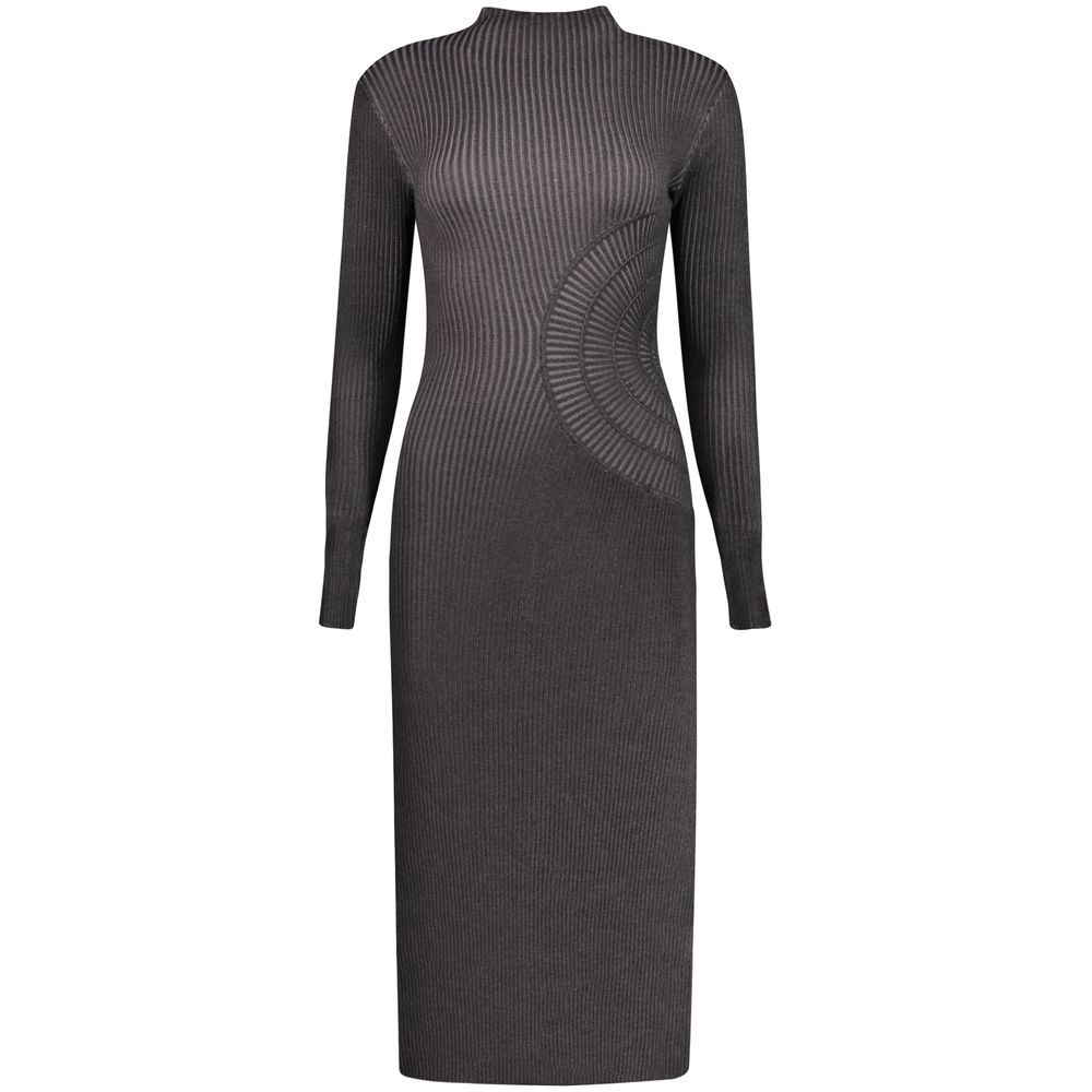 Desigual Black Polyester Casual Dress