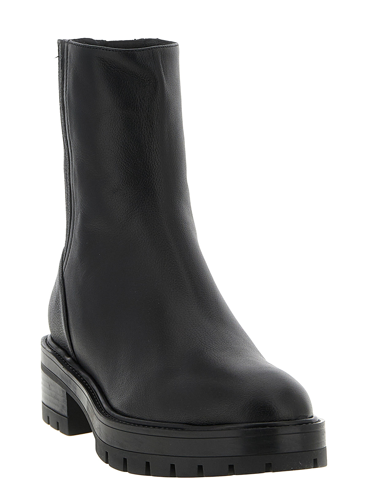 Aquazzura Black Calfskin Ankle Boots