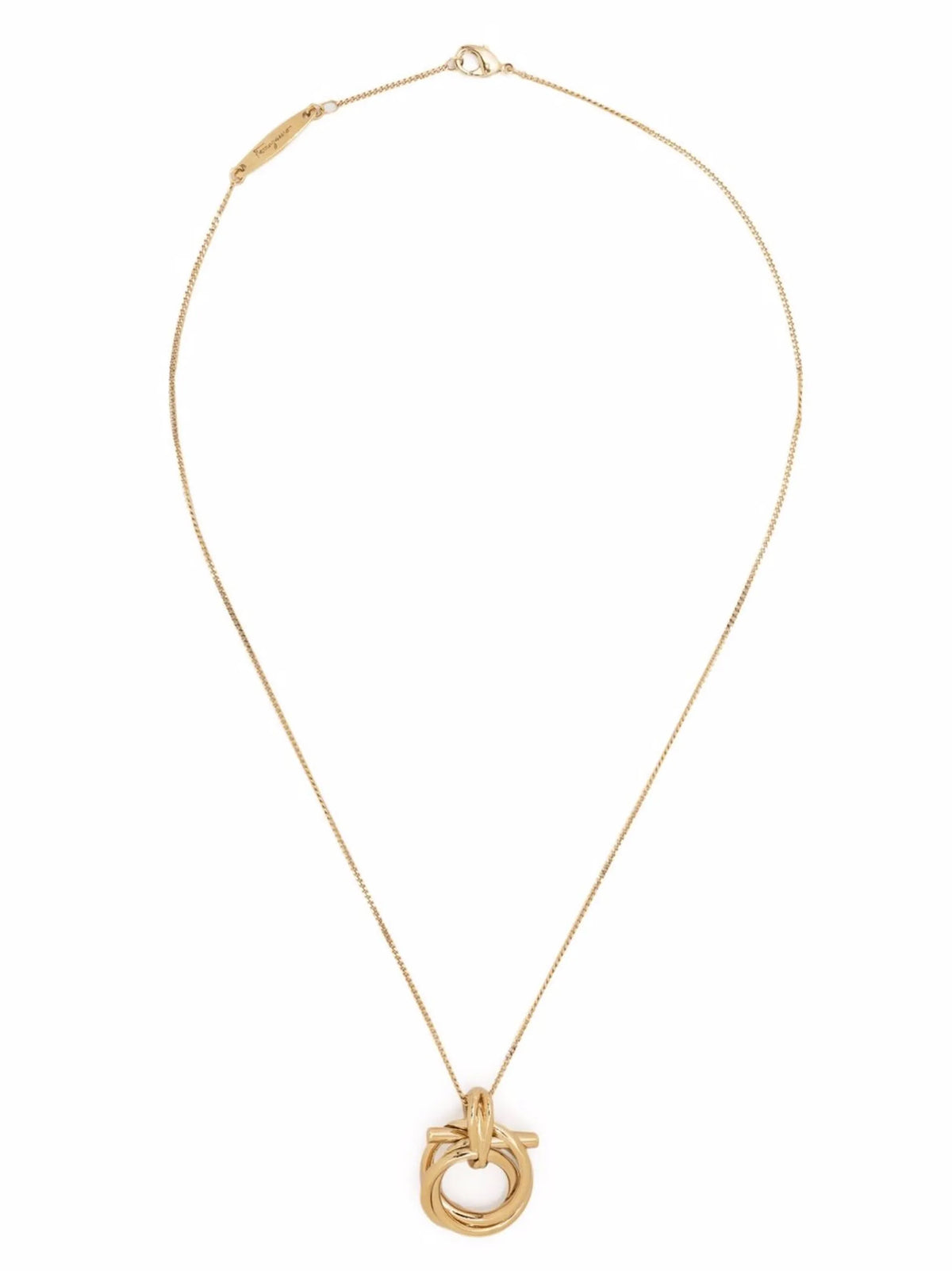 Ferragamo Gold Brass Necklace