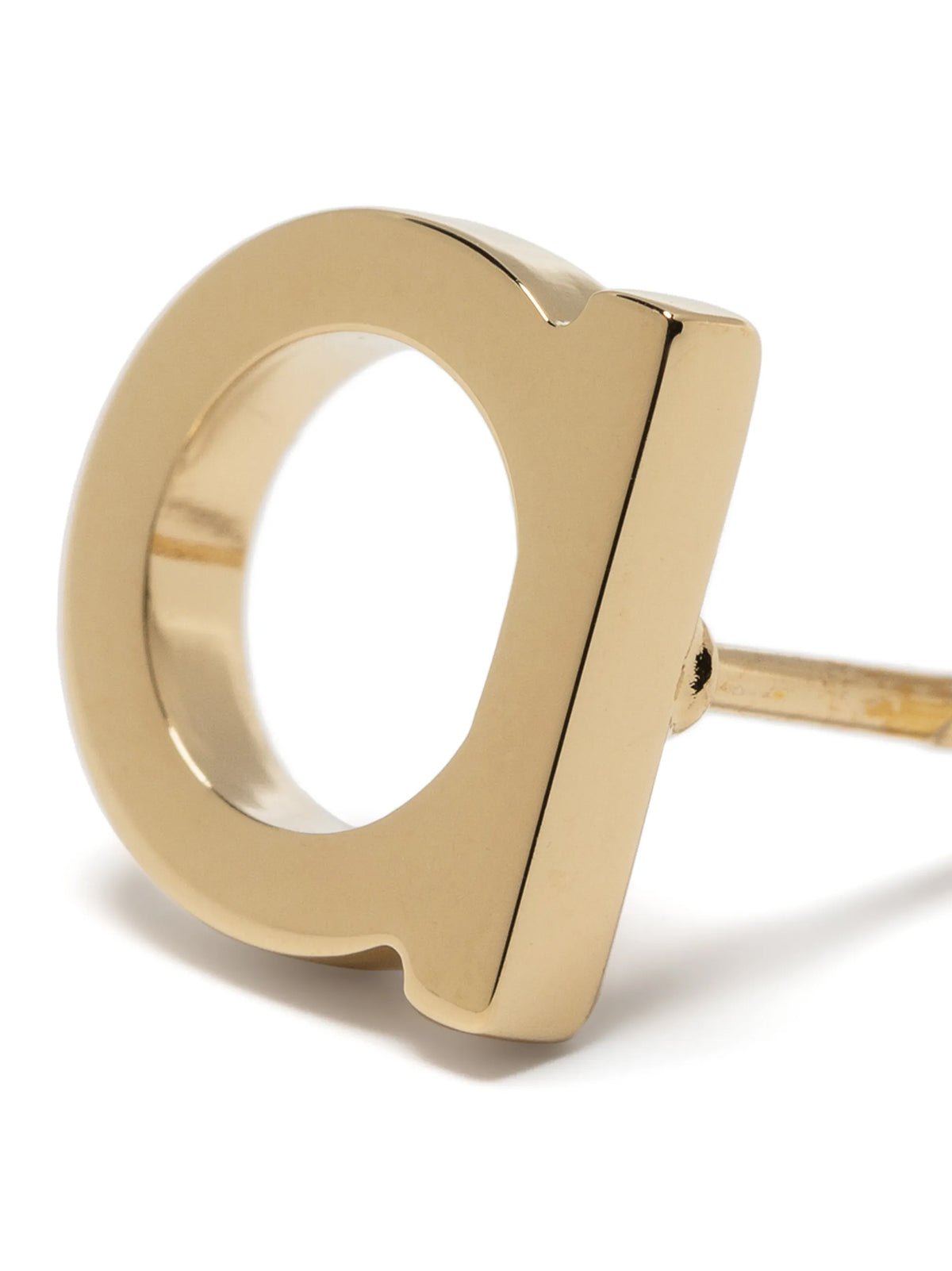 Ferragamo Gold Brass Earrings
