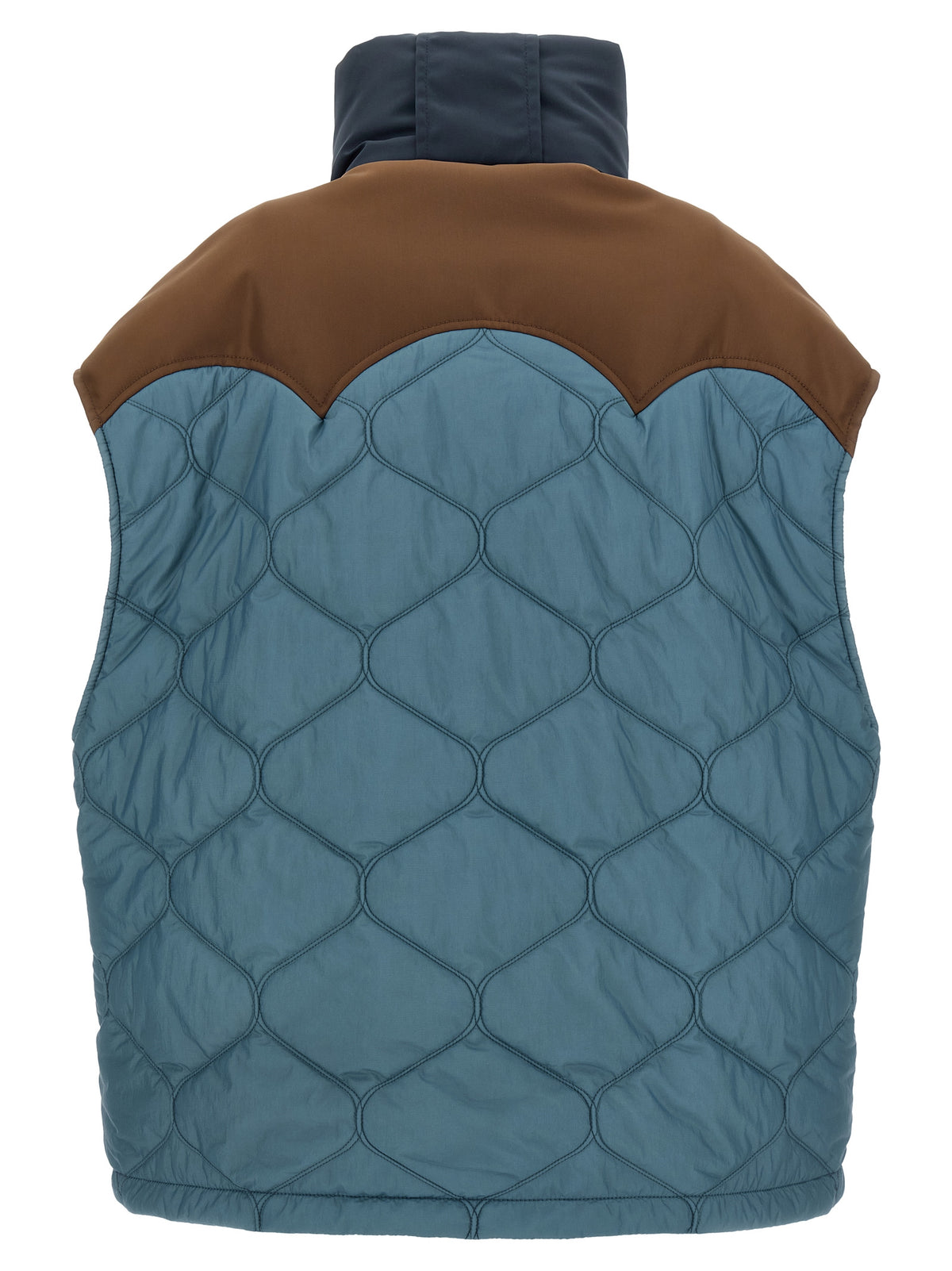 MARBELL Blue Polyamide Sleeveless Jacket