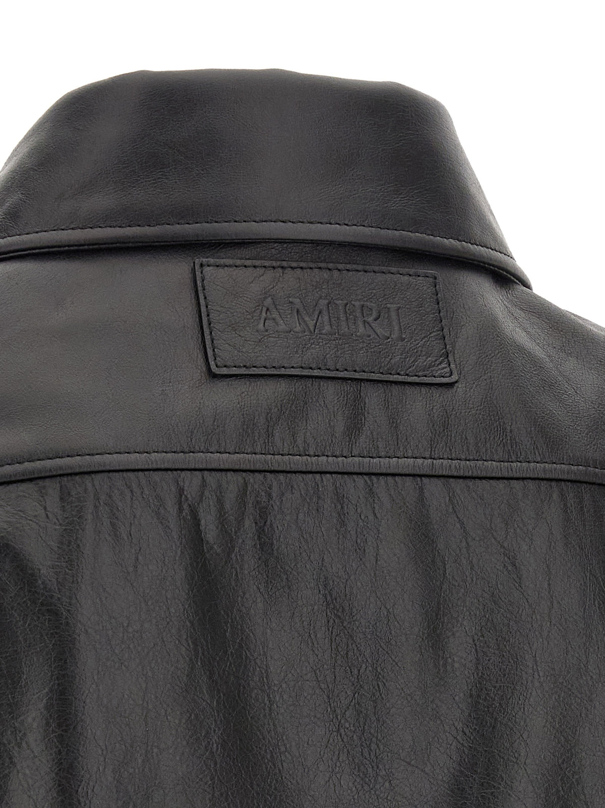 Amiri Black Calfskin Leather Jacket