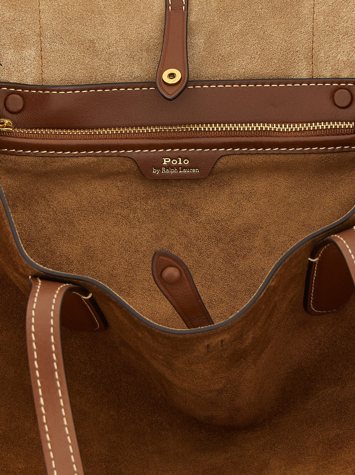 Polo Ralph Lauren Brown Cowhide Shoulder Bag