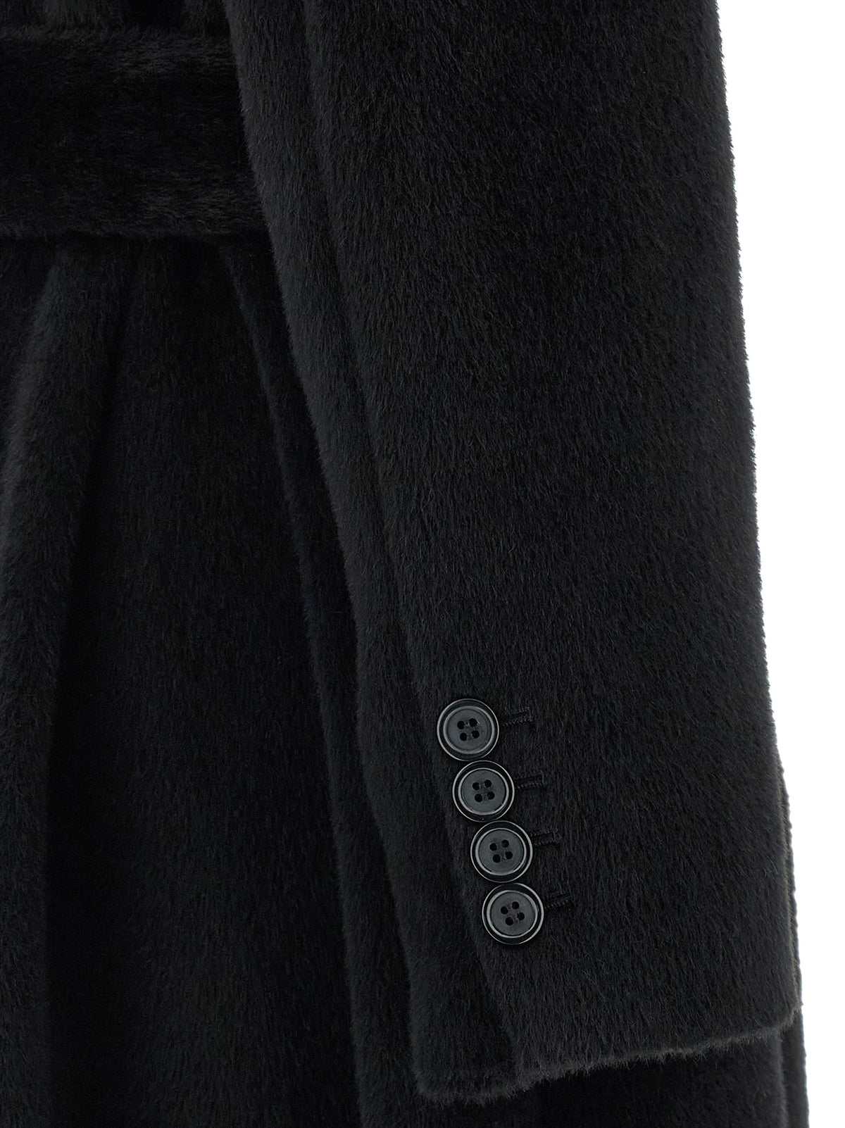 Dolce & Gabbana Black Wool Coat