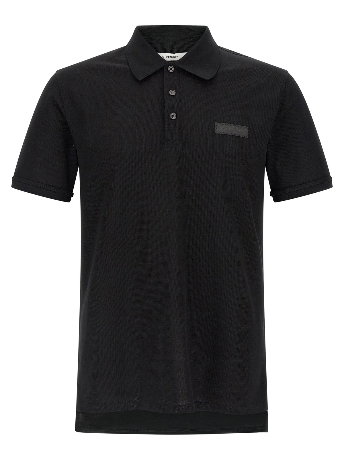 Givenchy Black Cotton Polo Shirt