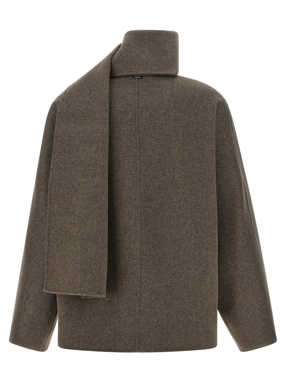 'S Max Mara Brown Wool Full-Length Jacket