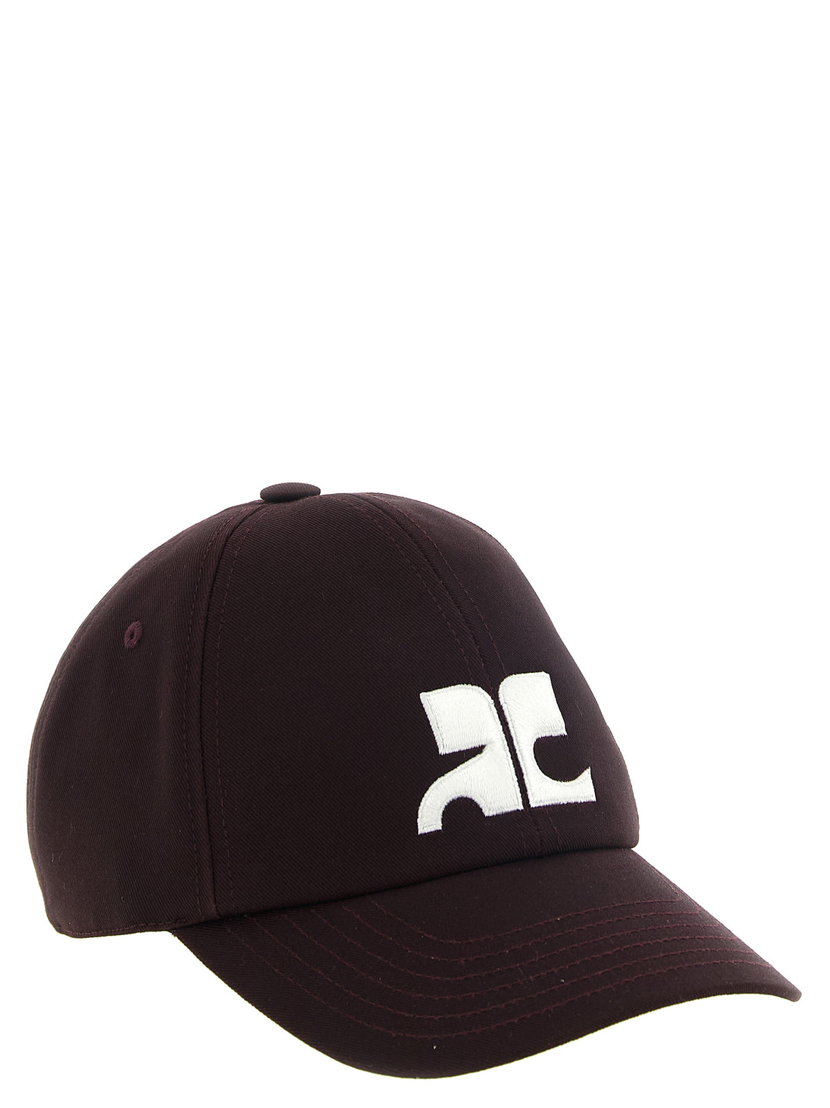 Courrèges Bordeaux Cotton Cap (Baseball Hat)