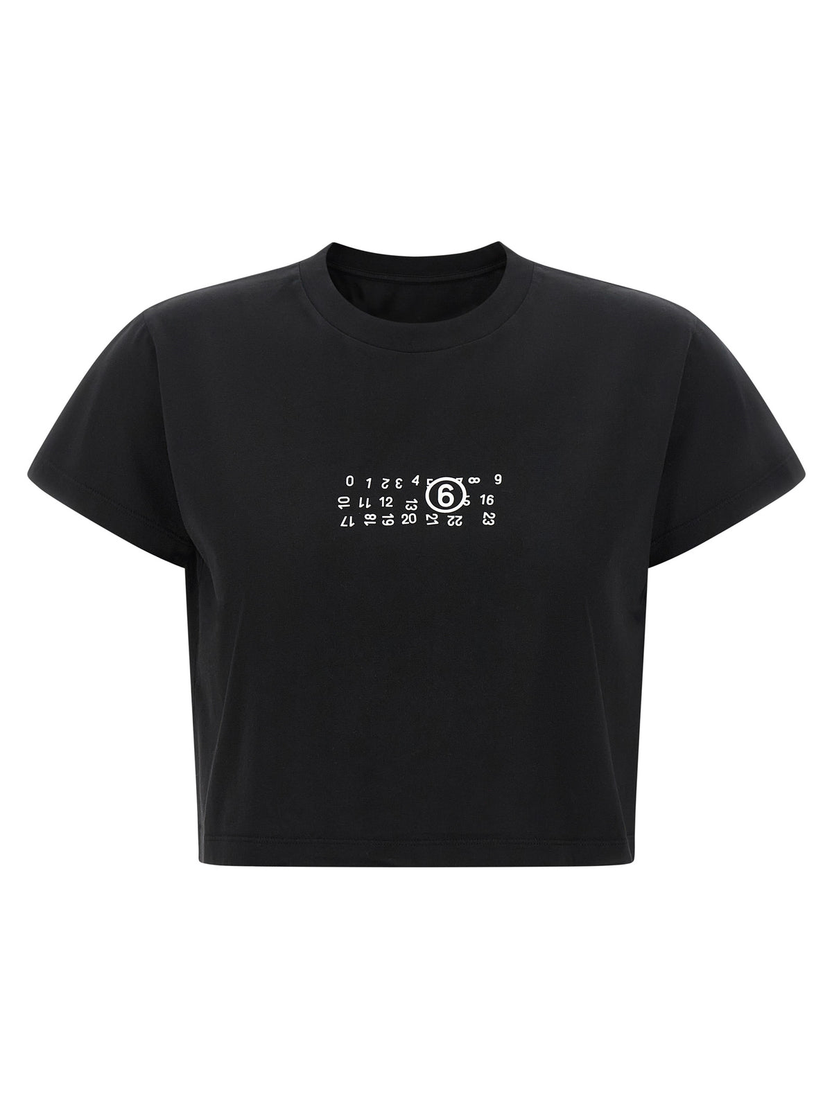 MM6 Maison Margiela Black Cotton T-Shirt