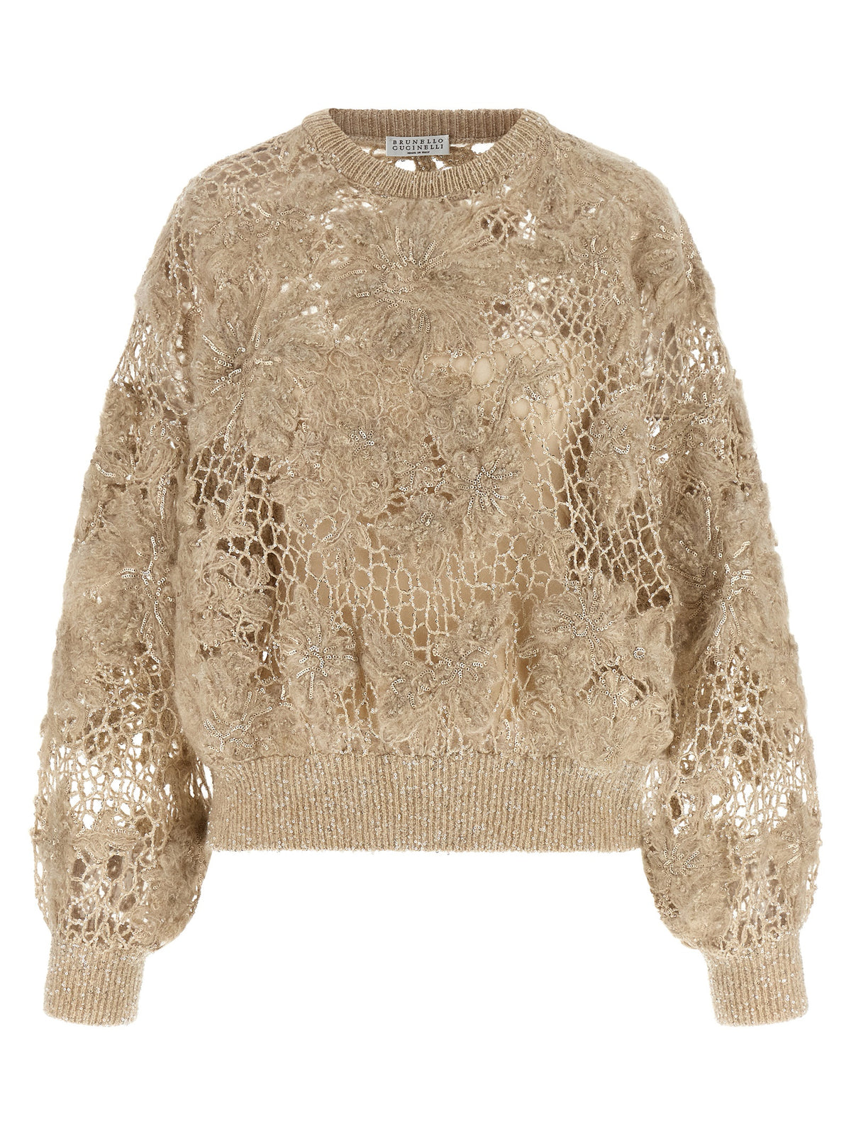 Brunello Cucinelli Beige Wool Cardigan