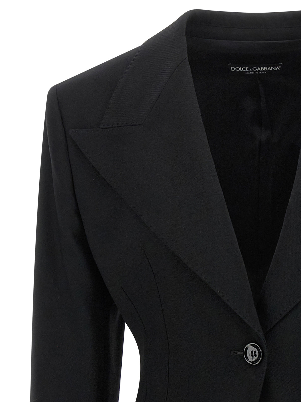 Dolce & Gabbana Black Virgin Wool Blazer