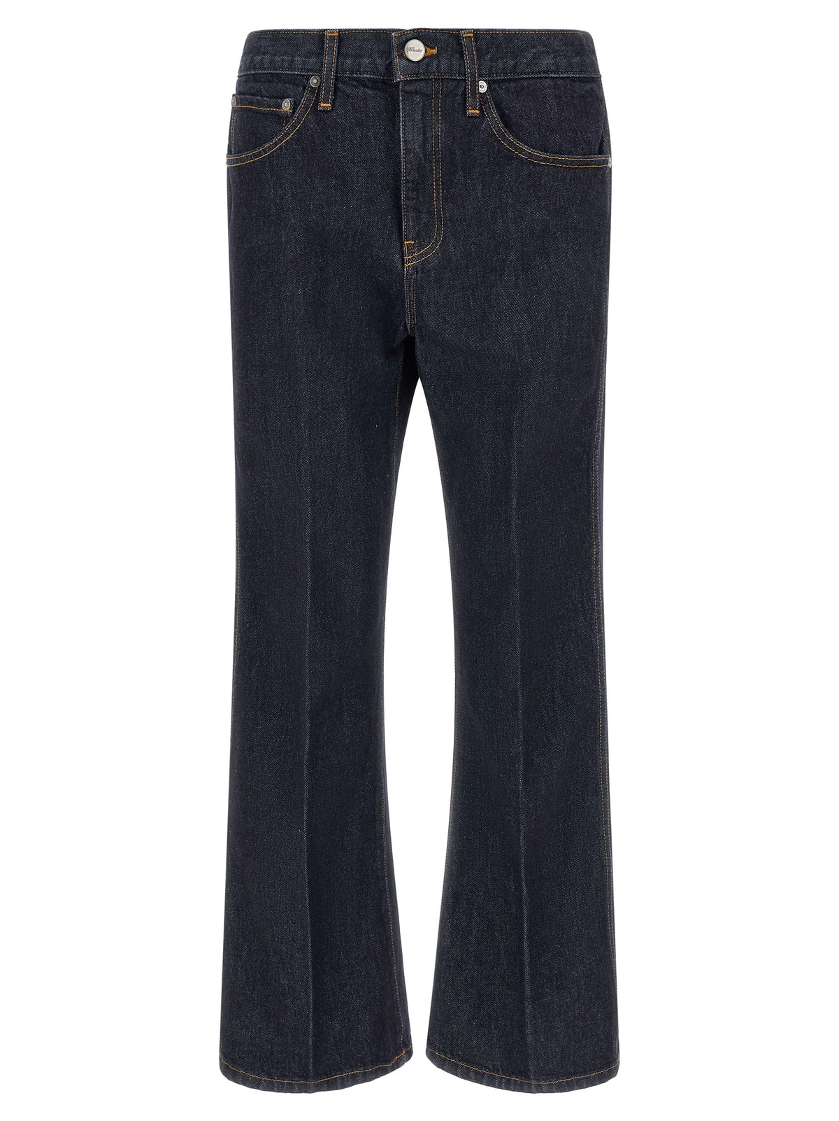 Khaite Blue Cotton Flared Jeans