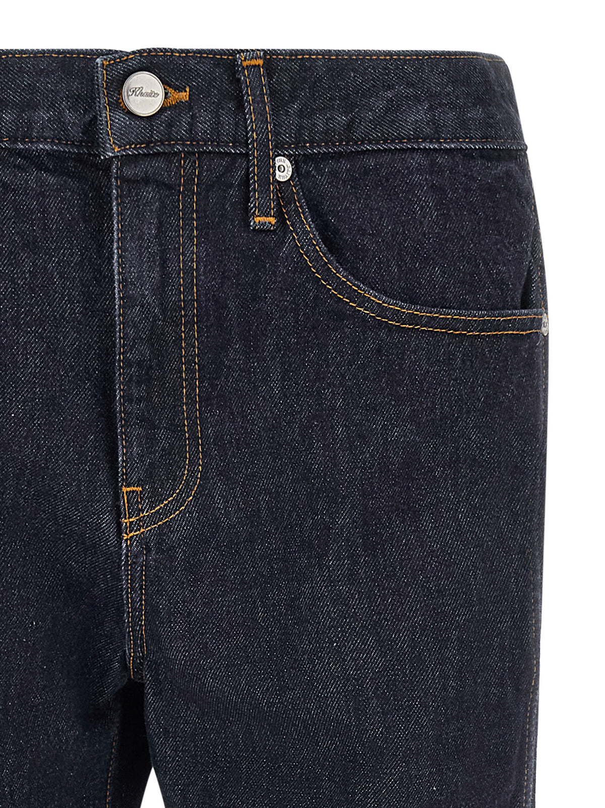 Khaite Blue Cotton Flared Jeans