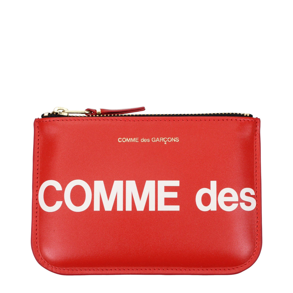 Comme Des Garçons Red Leather Cardholder