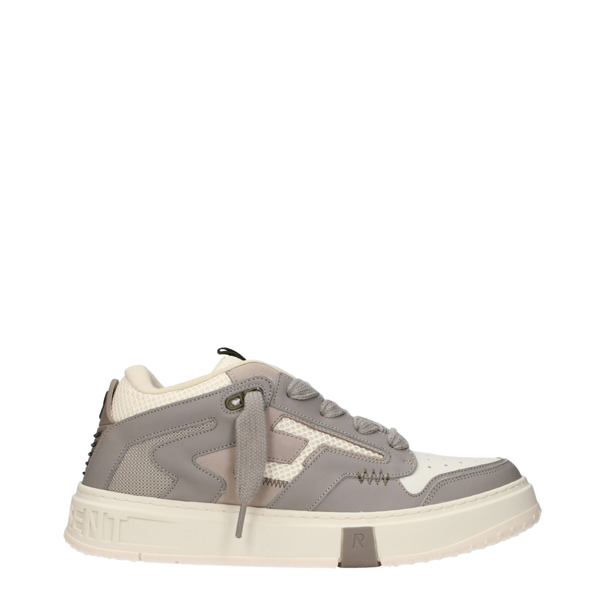 Represent White Leather Chunky Sneakers