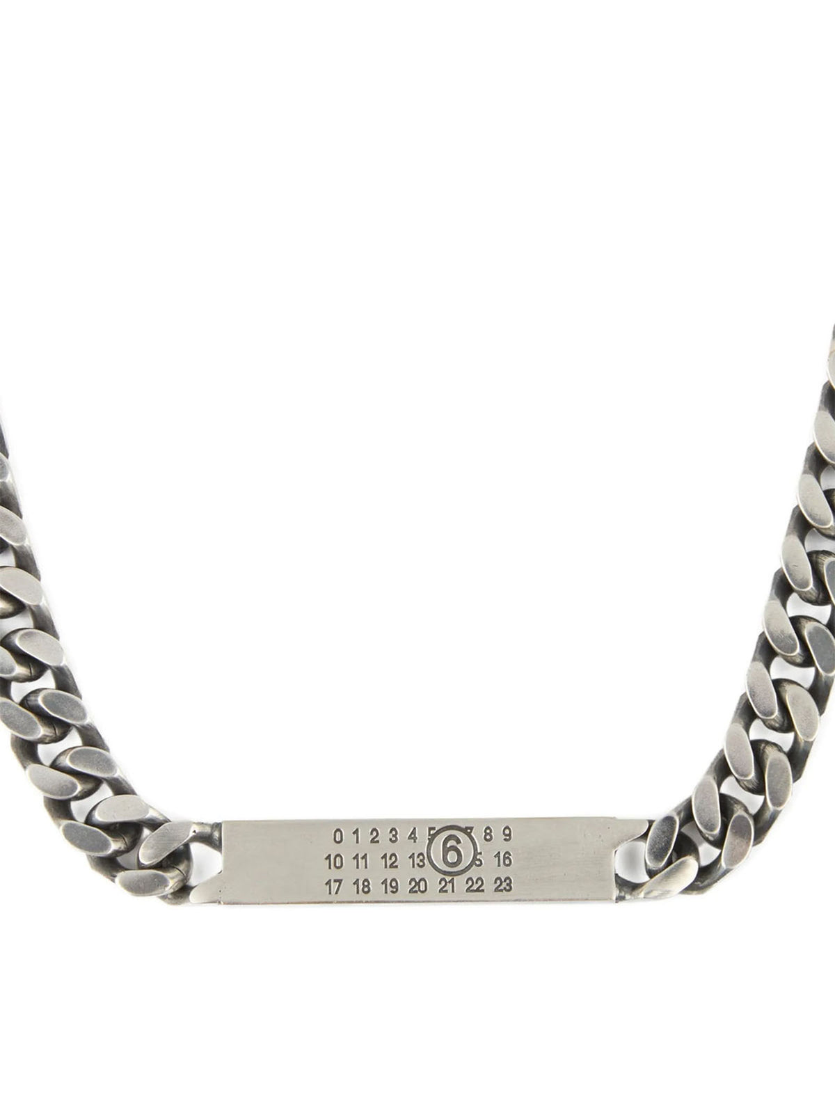 MM6 Maison Margiela Silver Brass Necklace