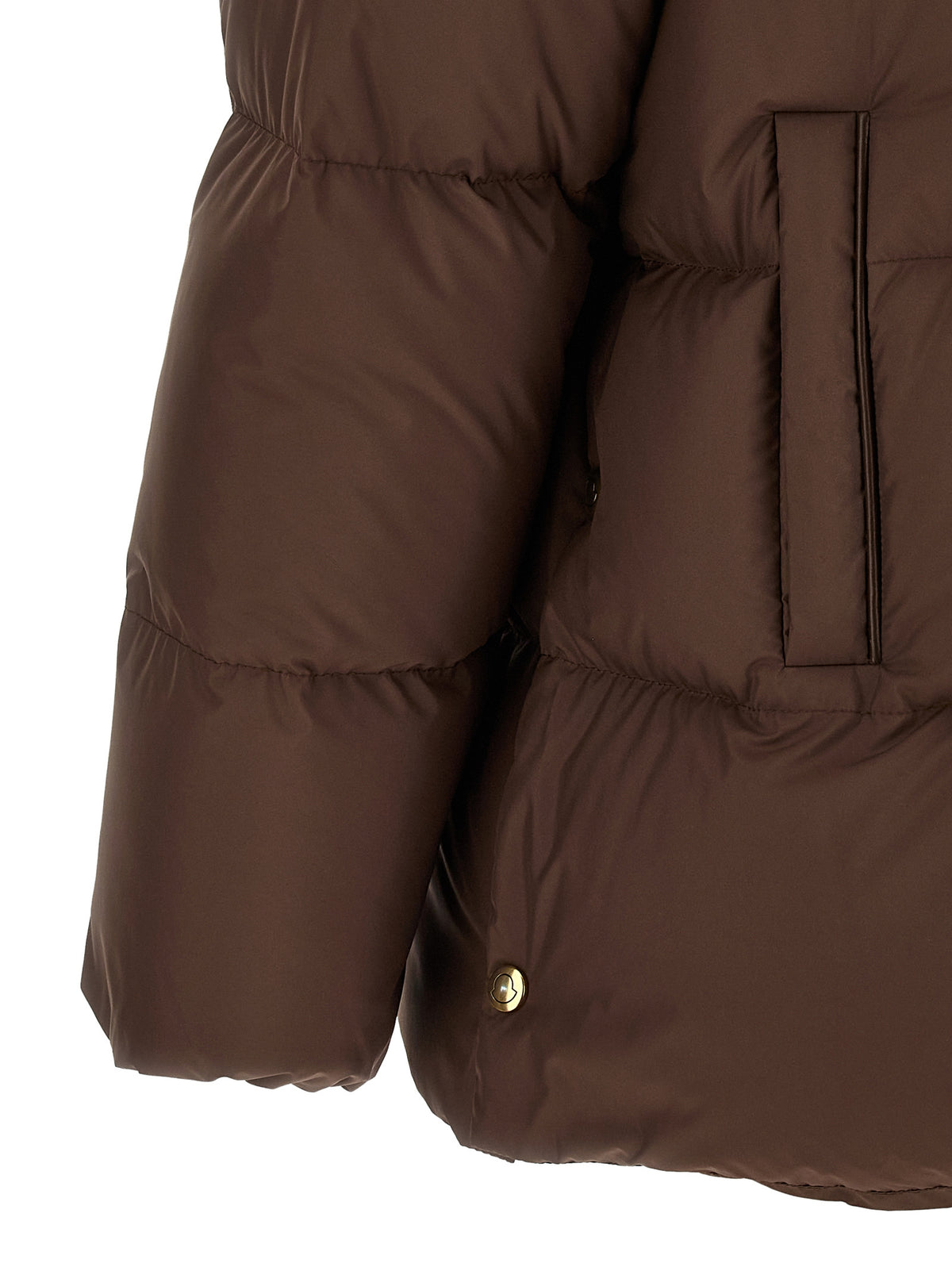 Moncler Brown Polyester Full-Length Jacket